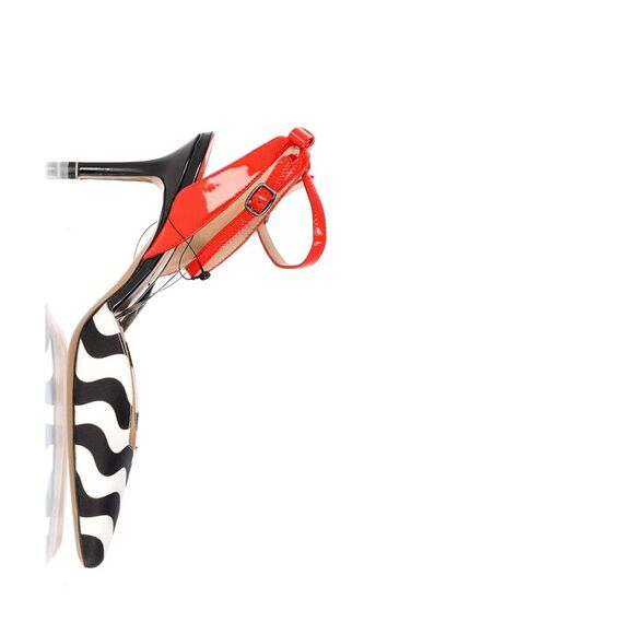 Pre Loved Nicholas Kirkwood Vintage Wave Pattern Pumps Leather Sole Women black - Picture 8 of 8